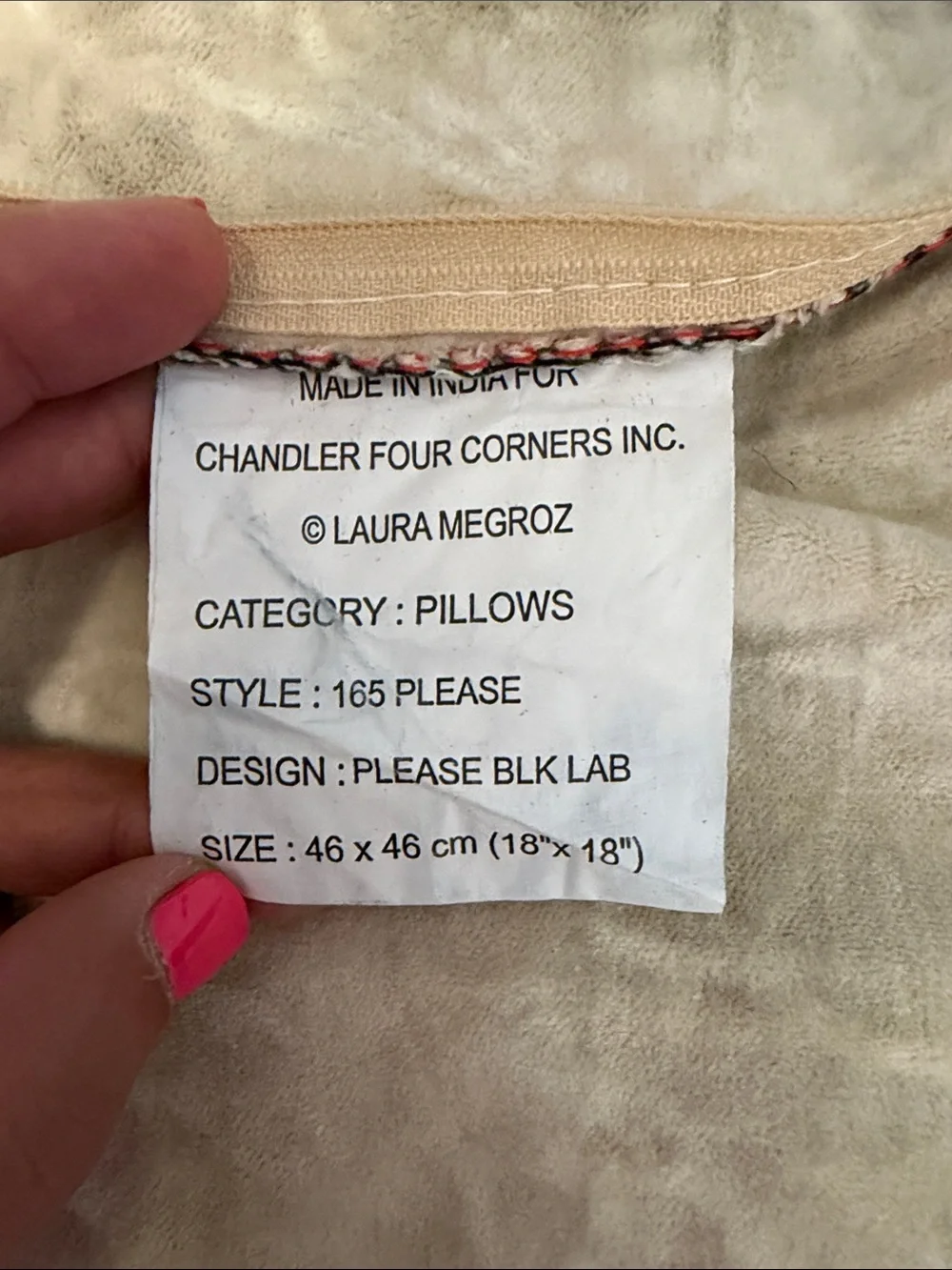 Duke Black Lab 18”x 18 Hand-Hooked Wool Decorative Pillow Chandler 4 Corners GUC